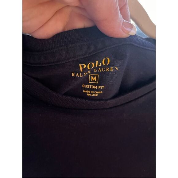 Polo Ralph Lauren men’s medium long-sleeve t-shirt, black - Picture 2 of 5